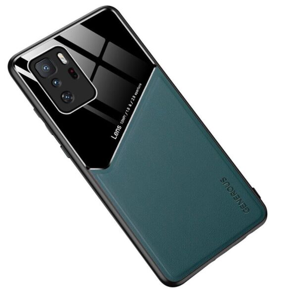 

Защитный чехол Deexe Magnetic Leather Cover для Xiaomi Poco X3 GT - Green