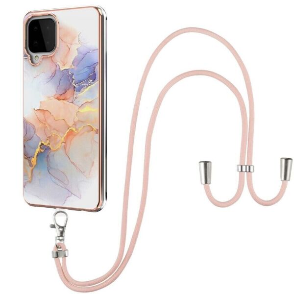 

Защитный чехол Deexe Marble Flower для Samsung Galaxy A22 (A225) - Galaxy / Marble / White