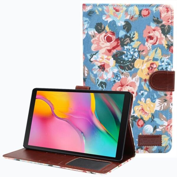 

Чехол Deexe Peony Pattern для Samsung Galaxy Tab A7 Lite (T220/T225) - Blue