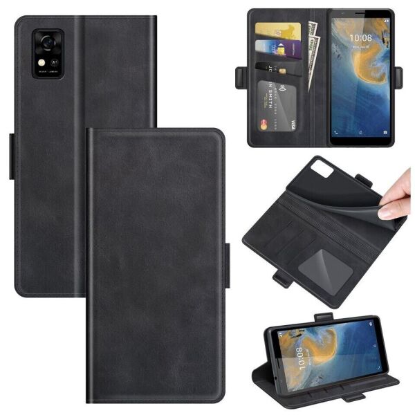 

Чехол Deexe Retro Wallet для ZTE Blade A31 - Black