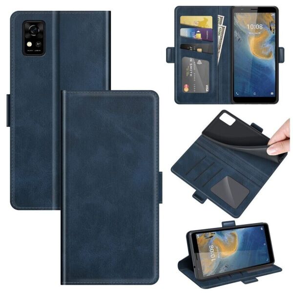 

Чехол Deexe Retro Wallet для ZTE Blade A31 - Blue