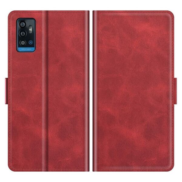 

Чехол Deexe Retro Wallet для ZTE Blade A71 - Red