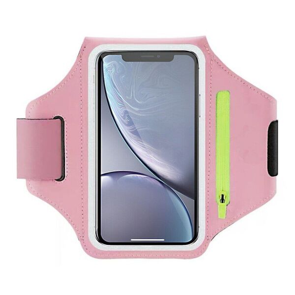 

Чехол на руку Deexe Running Armband для смартфонов 6,7 дюйма - Pink