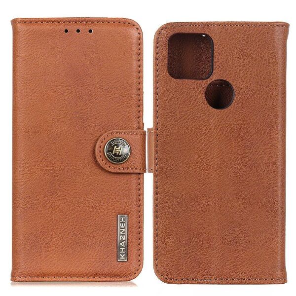 

Чехол-книжка KHAZNEH Wallet Cover для Google Pixel 5a - Brown