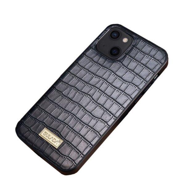 

Защитный чехол SULADA Crocodile Style для Apple iPhone 13 - Black