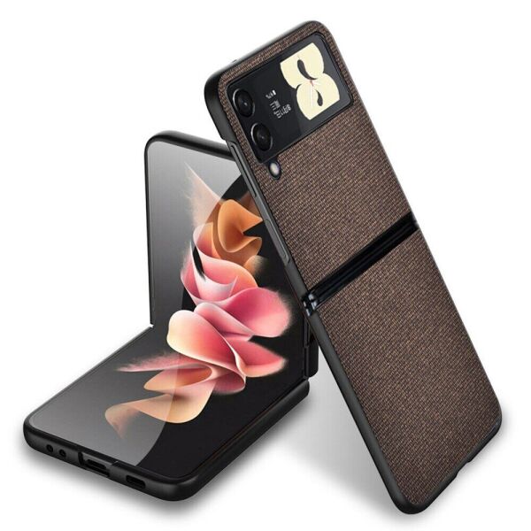 

Защитный чехол UniCase Cloth Texture (FF) для Samsung Galaxy Z Flip 3 - Brown