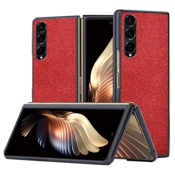 

Защитный чехол UniCase Cloth Texture для Samsung Galaxy Z Fold 3 - Red