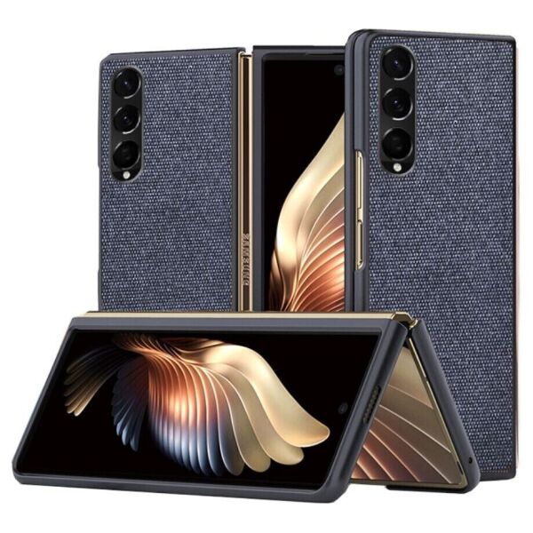 

Защитный чехол UniCase Cloth Texture для Samsung Galaxy Z Fold 3 - Blue