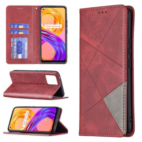 

Чехол UniCase Geometric Pattern для Realme 8 / 8 Pro - Red