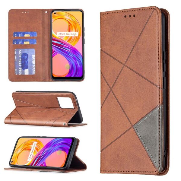 

Чехол UniCase Geometric Pattern для Realme 8 / 8 Pro - Coffee