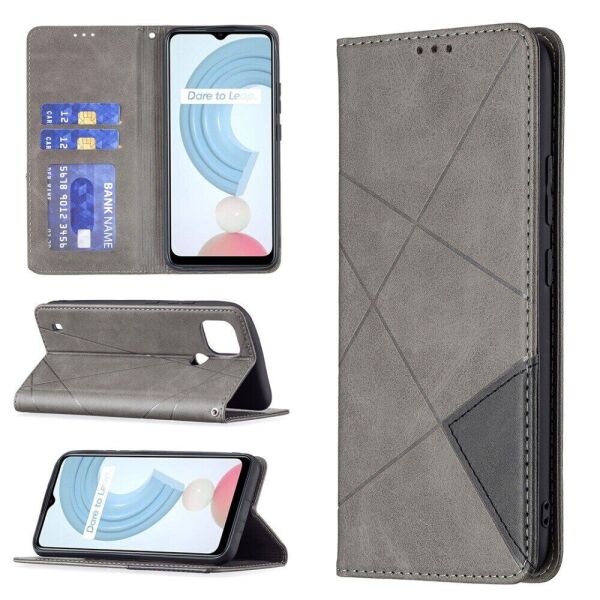 

Чехол UniCase Geometric Pattern для Realme C21 / C20 - Grey
