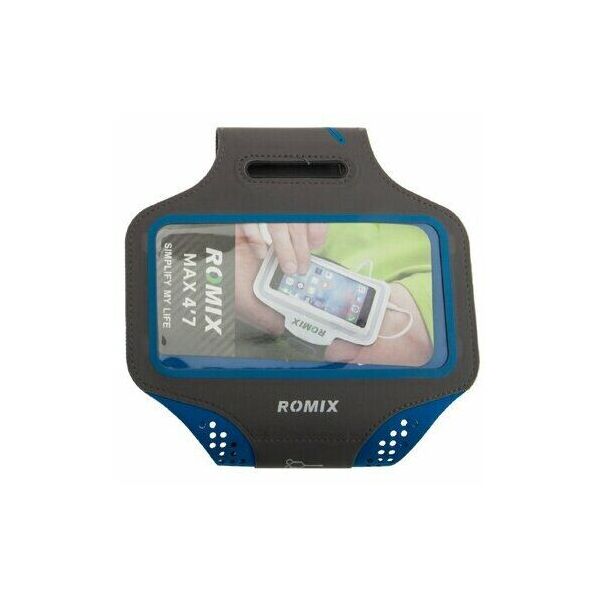 

Чехол на руку ROMIX Slim Sports (Размер: M) - Blue