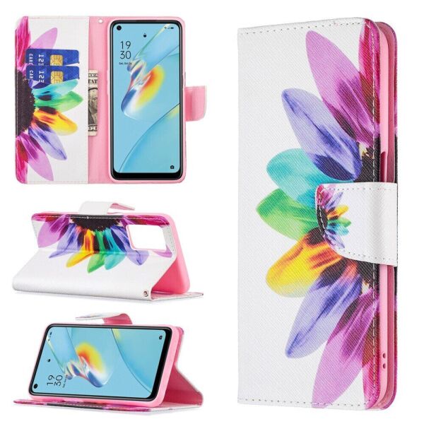 

Чехол-книжка Deexe Color Wallet для OPPO A54 - Sunflower