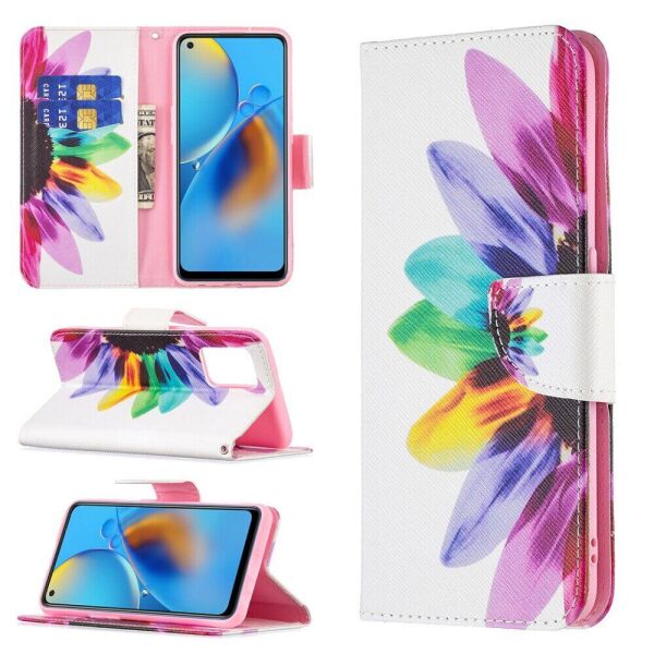 

Чехол-книжка Deexe Color Wallet для OPPO A74 - Sunflower