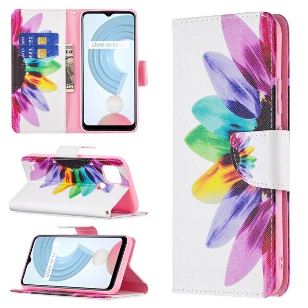 

Чехол-книжка Deexe Color Wallet для Realme C21 - Sunflower