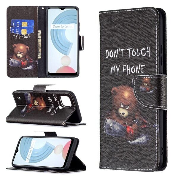 

Чехол-книжка Deexe Color Wallet для Realme C21 - Bear