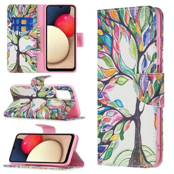 

Чехол-книжка Deexe Color Wallet для Samsung Galaxy A03s (A037) - Life Tree
