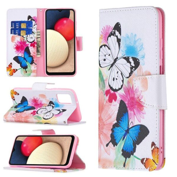 

Чехол-книжка Deexe Color Wallet для Samsung Galaxy A03s (A037) - Butterflies