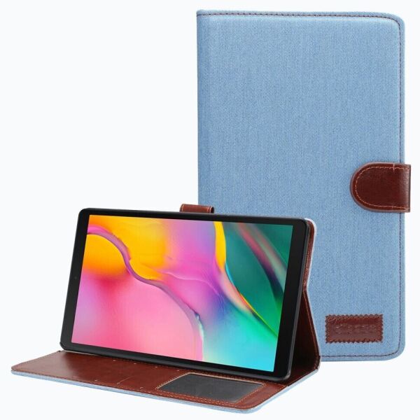 

Чехол Deexe Jeans Style для Samsung Galaxy Tab A7 Lite (T220/T225) - Baby Blue