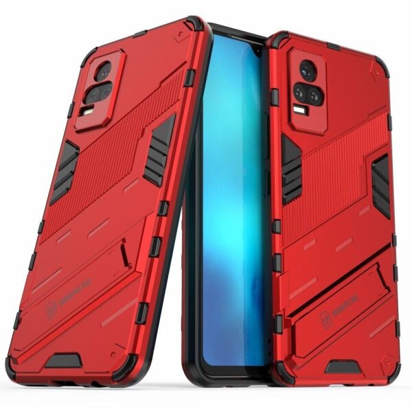 

Защитный чехол Deexe Bibercas для VIVO V21e - Red