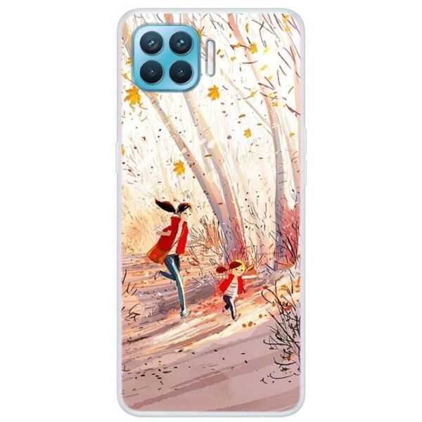 

Силиконовый (TPU) чехол Deexe Life Style для OPPO Reno 4 lite - Running People