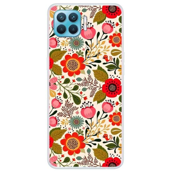 

Силиконовый (TPU) чехол Deexe Life Style для OPPO Reno 4 lite - Beautiful Flower