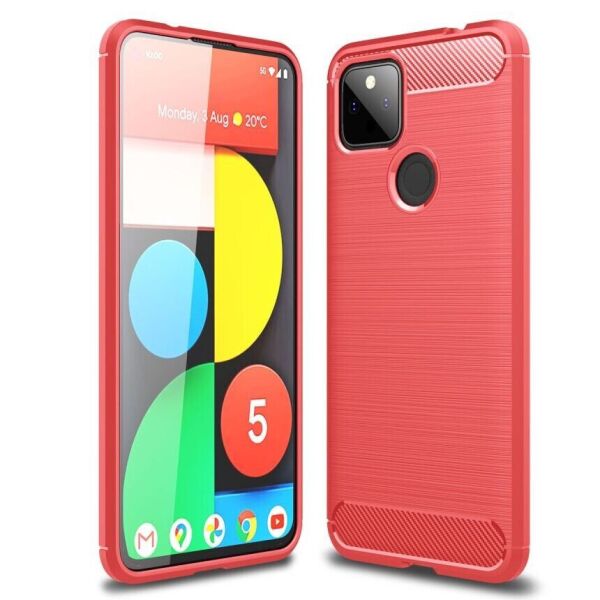 

Защитный чехол UniCase Carbon для Google Pixel 5a - Red