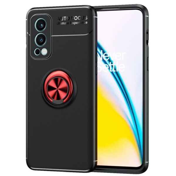 

Защитный чехол UniCase Magnetic Ring для OnePlus Nord 2 - Black / Red