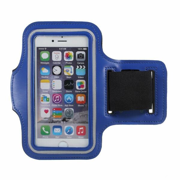 

Чехол на руку Deexe Running Sports для смартфонов шириной до 67мм - Dark Blue