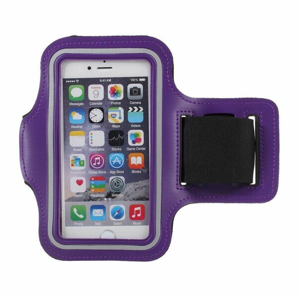 

Чехол на руку Deexe Running Sports для смартфонов шириной до 67мм - Purple