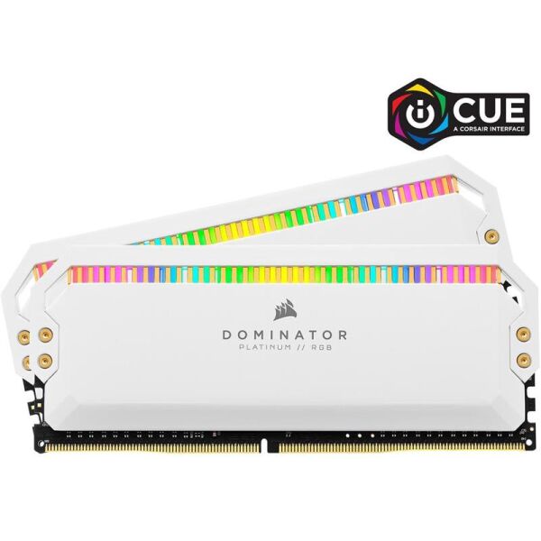 

Модуль памяти DDR4 2x8GB/3600 Corsair Dominator Platinum RGB White (CMT16GX4M2C3600C18W)