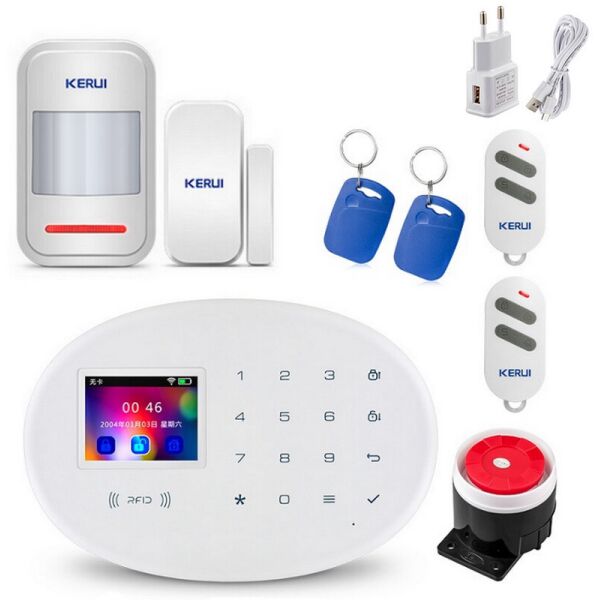 

GSM сигнализация охранная Kerui alarm W20 с Wi-Fi Start, для квартиры, для дачи, для дома, для гаража, малое энергопотребление
