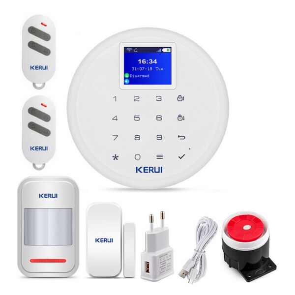 

GSM сигнализация охранная Kerui alarm W17 с Wi-Fi, для квартиры, для дачи, для дома, для гаража, малое энергопотребление