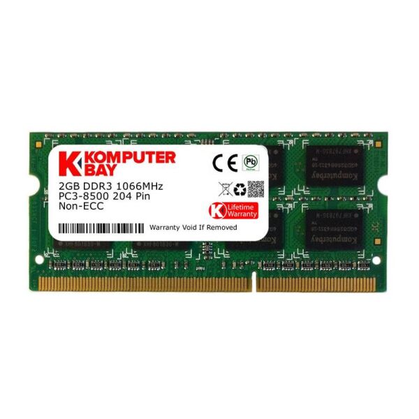 

Модуль памяти SO-DIMM 2GB/1066 DDR3 KomputerBay (204PC3-1066/2GB)