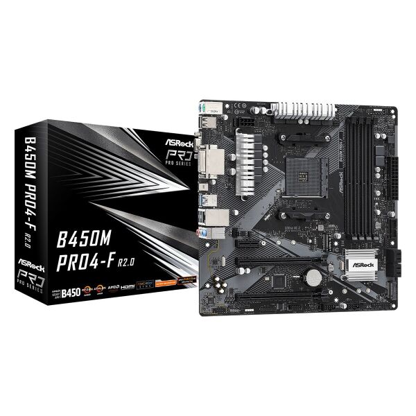 

Материнская плата ASRock B450M Pro4-F R2.0 Socket AM4