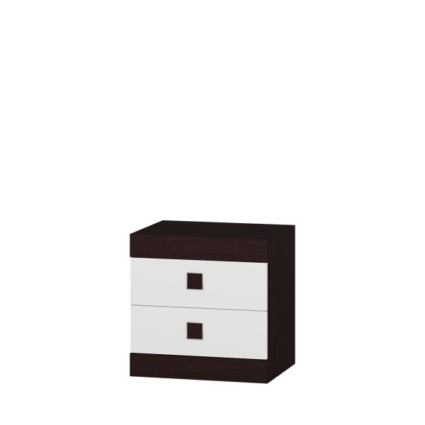 

Тумба прикроватная Эверест Соната венге темный + белый (EVR-2077)