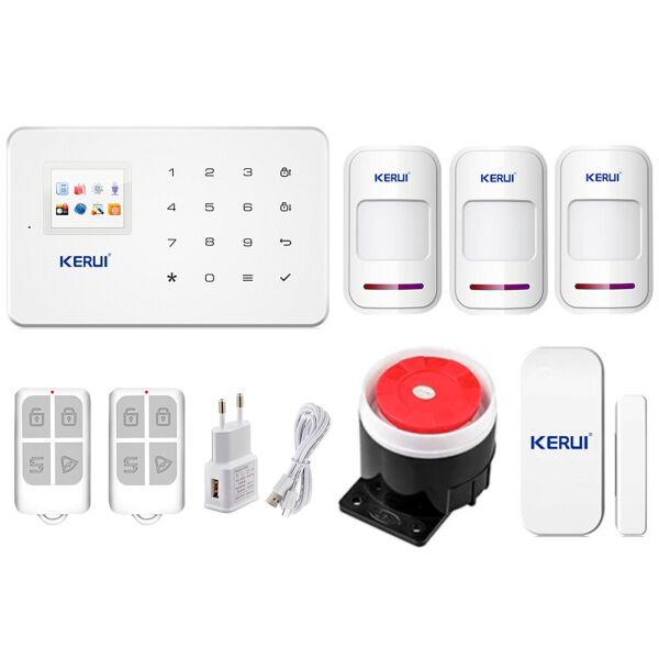 

GSM сигнализация охранная Kerui alarm G18 для 2-комнатной квартиры, для дачи, для дома, малое энергопотребление