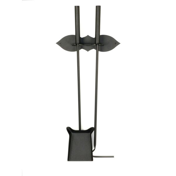 

Каминный настенный набор металлический кованый Ferrum Vulkan 2 Black, 27х6х65см.