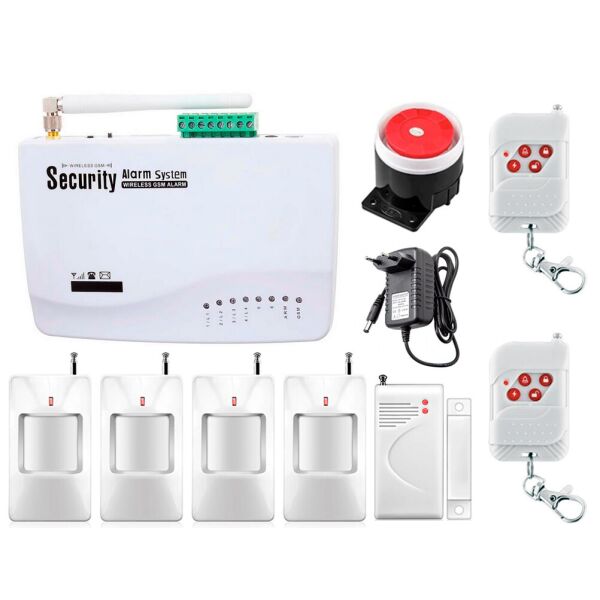 

GSM сигнализация охранная Kerui alarm G01 для 3-комнатной квартиры, для дачи, для дома, малое энергопотребление