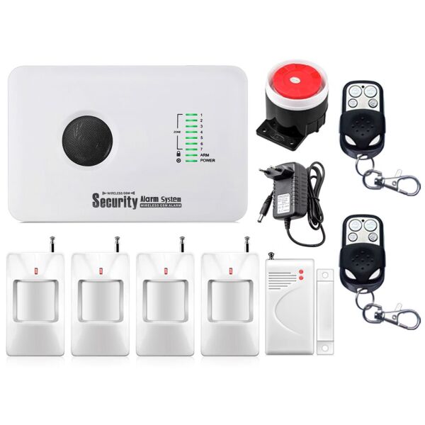 

GSM сигнализация охранная Kerui alarm G10С для 3-комнатной квартиры, для дачи, для дома, малое энергопотребление