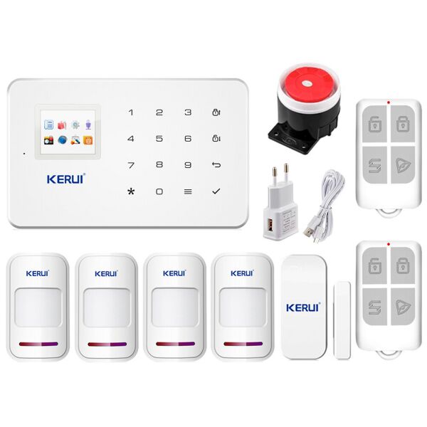 

GSM сигнализация охранная Kerui alarm G18 для 3-комнатной квартиры, для дачи, для дома, малое энергопотребление