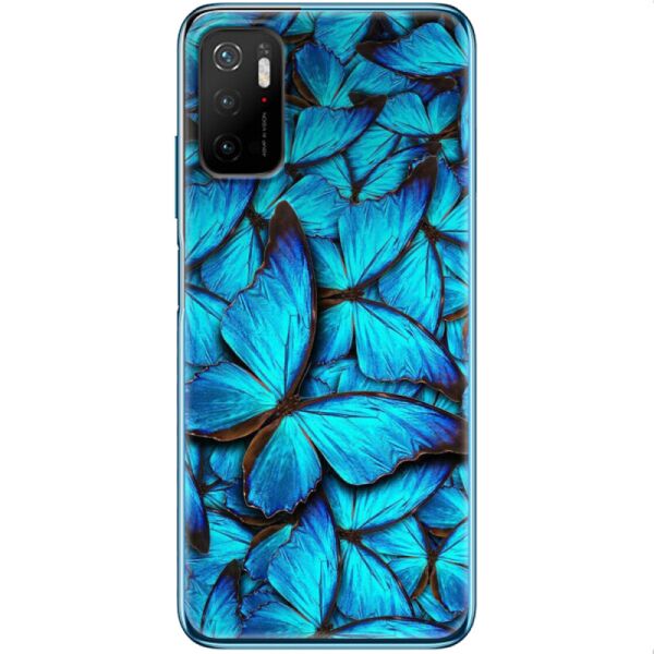 

Силиконовый чехол BoxFace Xiaomi Poco M3 Pro лазурные бабочки (42474-up1550)
