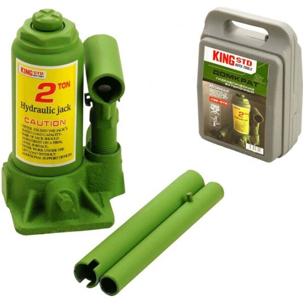 

Гидравлический домкрат бутылочный 2т King KSB-2TB в чемодане