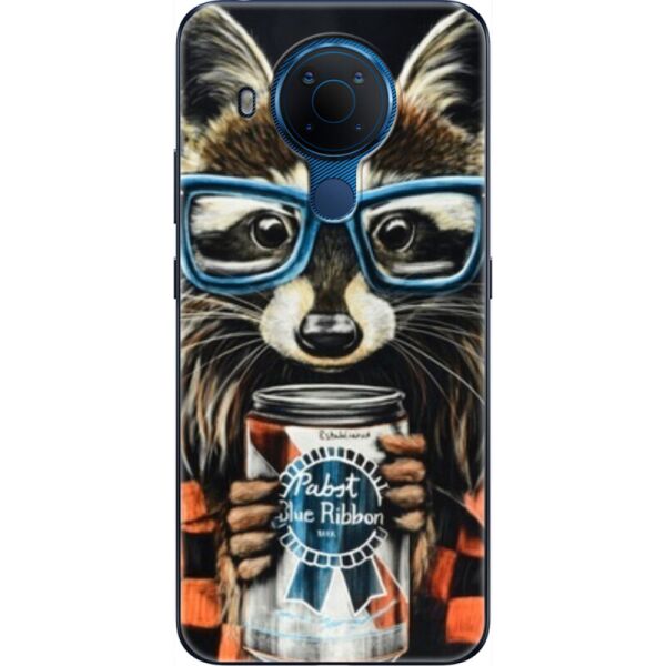 

Силиконовый чехол BoxFace Nokia 5.4 Енот с банкой (41996-up1333)