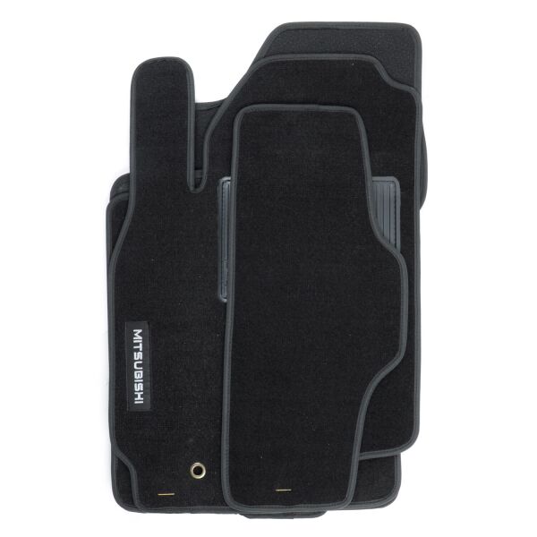 

Коврики автомобильные текстиль MB Lancer IX 2003-07 Черные + Перемычка GRIP основа липучка ворс стрижен
