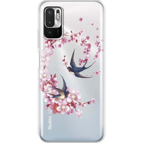 

Силиконовый чехол BoxFace Xiaomi Note 10 5G Swallows and Bloom (42639-rs4)