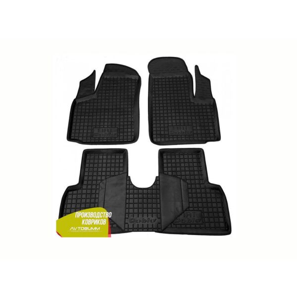 

Коврики автомобильные резиновые Fiat Doblo 2000-2009 4шт Avto-Gum 11173