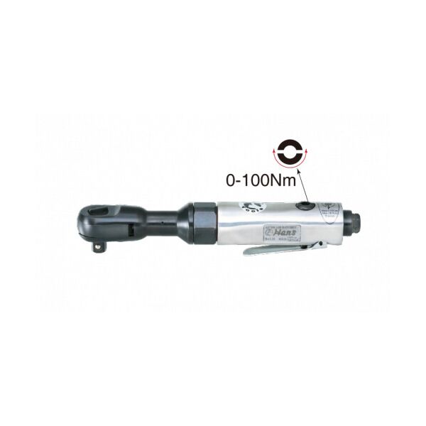 

Пневмотрещотка 1/2"DR, 160 об/мин, 81Нм, 1,2кг HANS (84120)