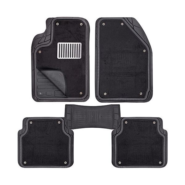 

Коврики автомобильные PVC съемный войлок КУ-16044 BK 5шт черные 74x50 47x50 23x50 м/п (КУ-16044 BK)