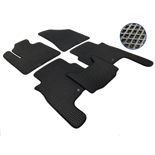 

Коврики автомобильные Hyundai Santa Fe 2006-2010 EVA чёрные 5шт